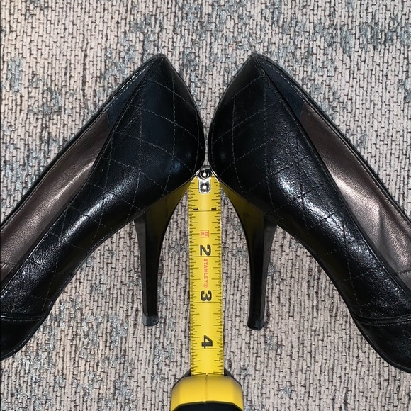 🔴 4/$20 Bundle: BCBG black quilted peeptoe - Picture 3 of 5